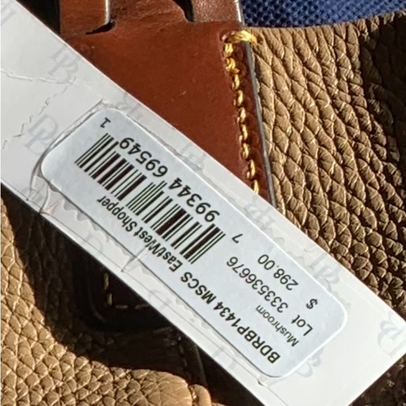 Dooney & Bourke Leather Satchel Bag. New with tags. Never used. - Picture 6 of 6